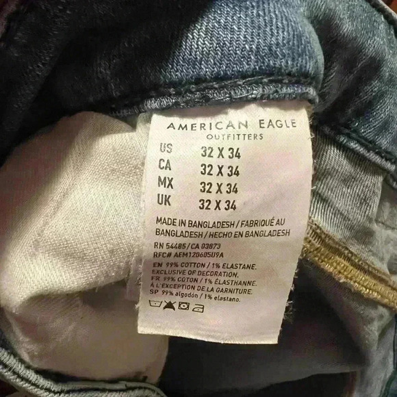 American Eagle Airflex Skinny Jeans Womens Sz 32x34 - Picture 3 of 5